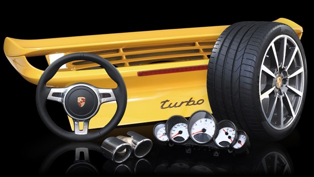 ポルシェのオリジナルスペアパーツ 　-　新品及び中古品